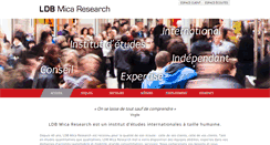 Desktop Screenshot of ldb-micaresearch.com